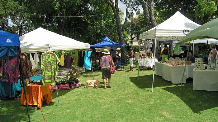Fresh produce at an outdoor farmers market